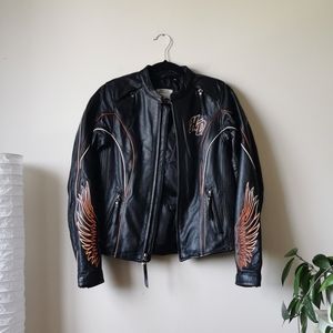 Harley-Davidson Embroidered Leather Jacket